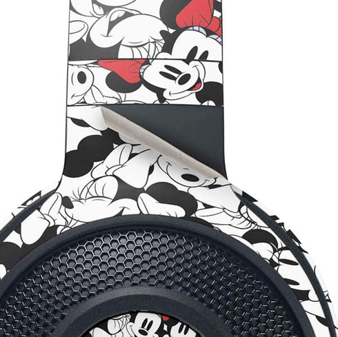 Disney Minnie Mouse Red Color Pop Face Pattern Razer Kraken X Skin